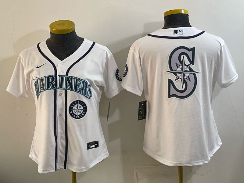 Youth 2026 Seattle Mariners Blank White Game Nike MLB Jersey style 0020